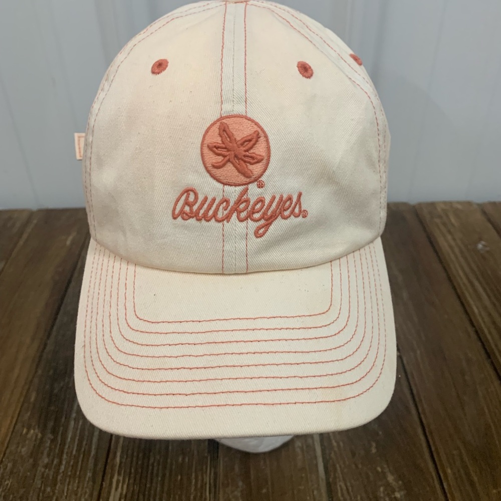 Women's Cream and Red Buckeyes 47’ Brand Hat